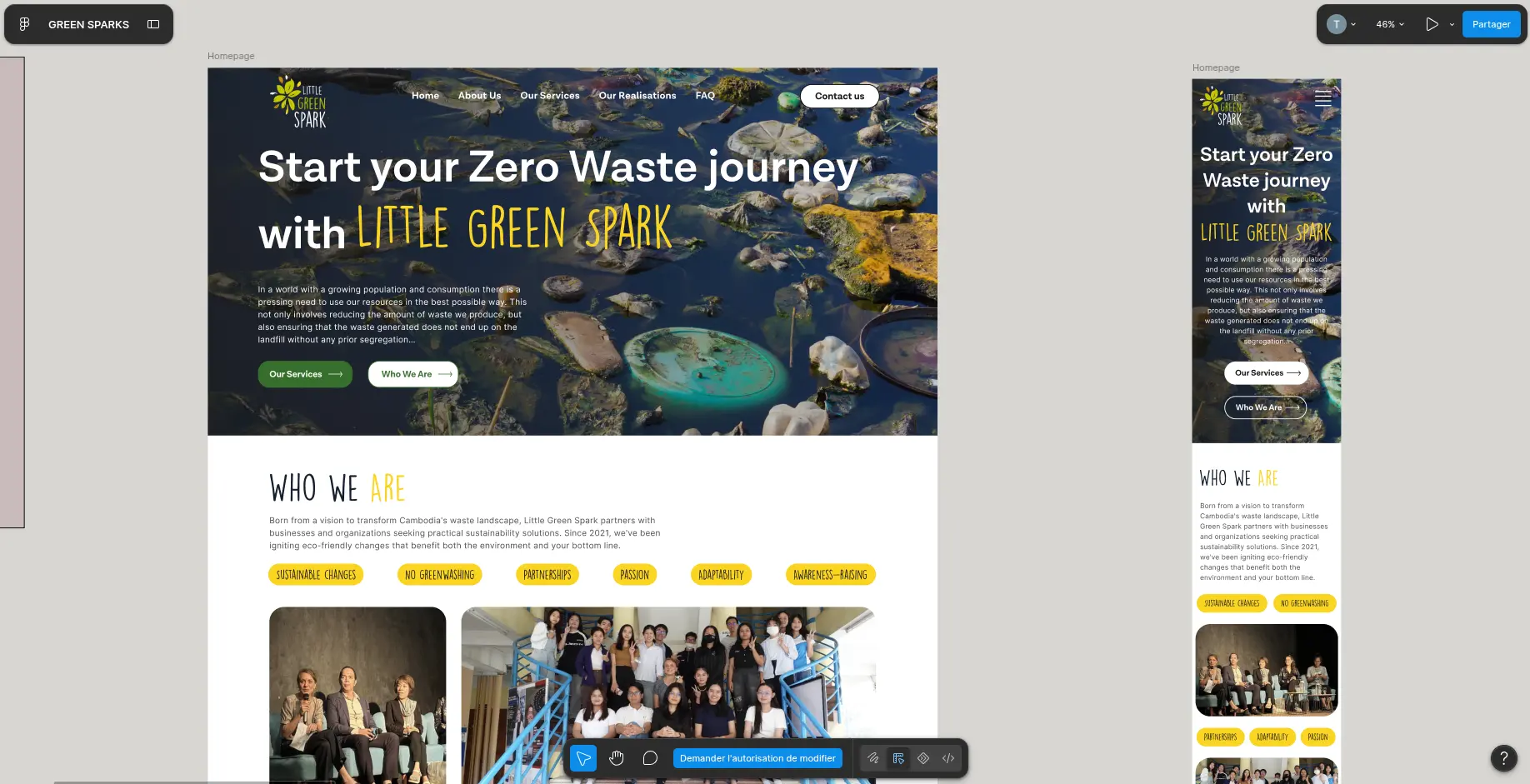 Little Green Spark · Figma design
